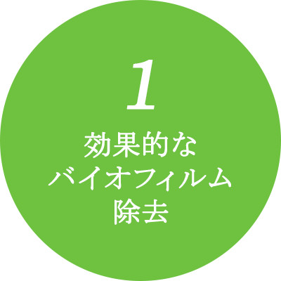 1　効果的なバイオフィルム除去